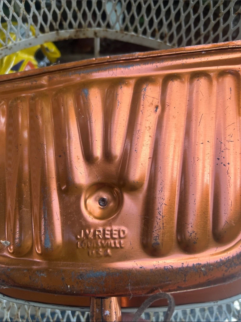 Vintage Floral Copper Dustpan
